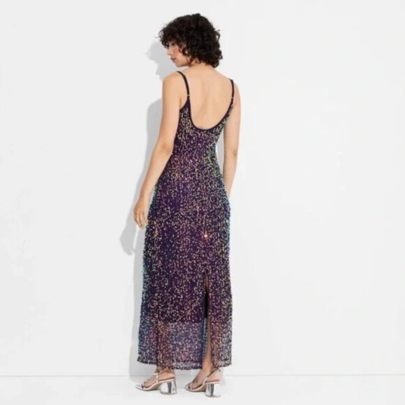 wild fable Dresses & Skirts - Wild Fable Women’s Sequin Maxi Dress Navy Blue